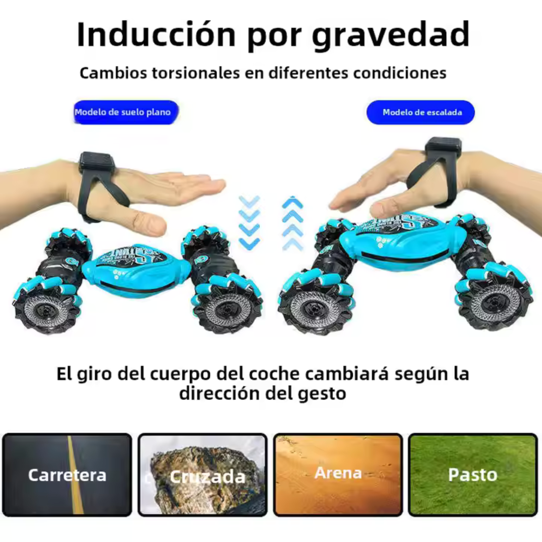 AiJH coche de Control remoto barato 4WD Rc Auto conducción de doble cara RC Drift Car 360 rotación mano gravedad gesto Rc Stunt Car