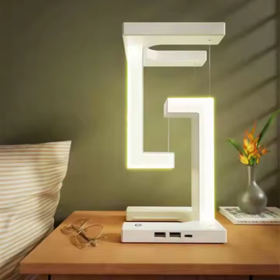 Lámpara de mesa de levitación magnética con luz de lectura antigravedad para dormitorio, estudio, decoración de oficina