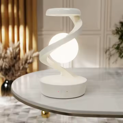 Lámpara de levitación giratoria con carga inalámbrica, decoración romántica para el hogar, RGB luz nocturna, lámpara de noche recargable