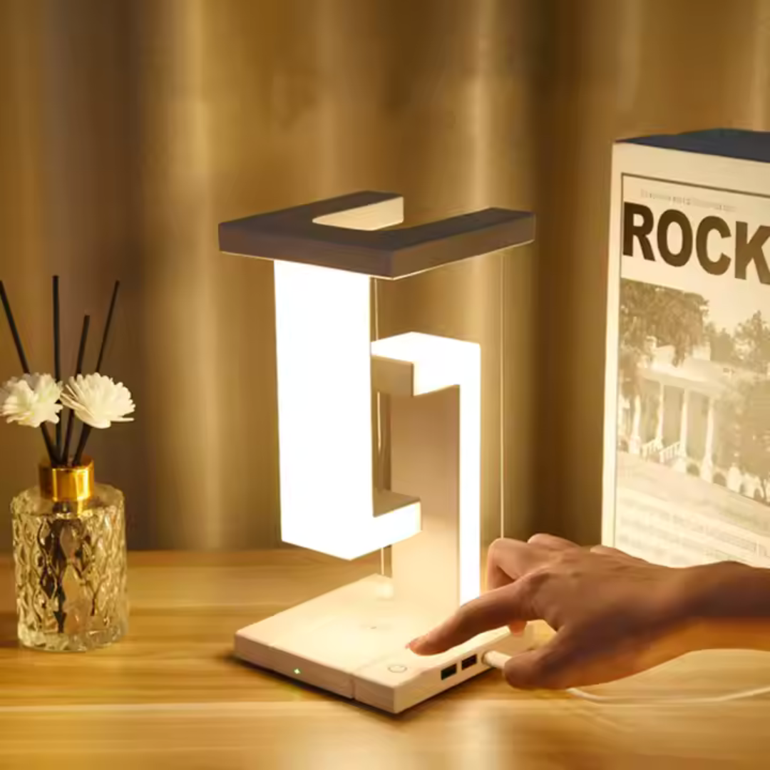 Lámpara de mesa de levitación magnética con luz de lectura antigravedad para dormitorio, estudio, decoración de oficina