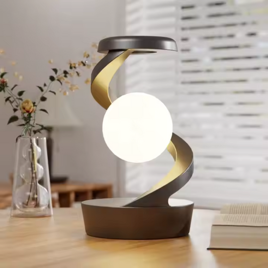 Lámpara de levitación giratoria con carga inalámbrica, decoración romántica para el hogar, RGB luz nocturna, lámpara de noche recargable