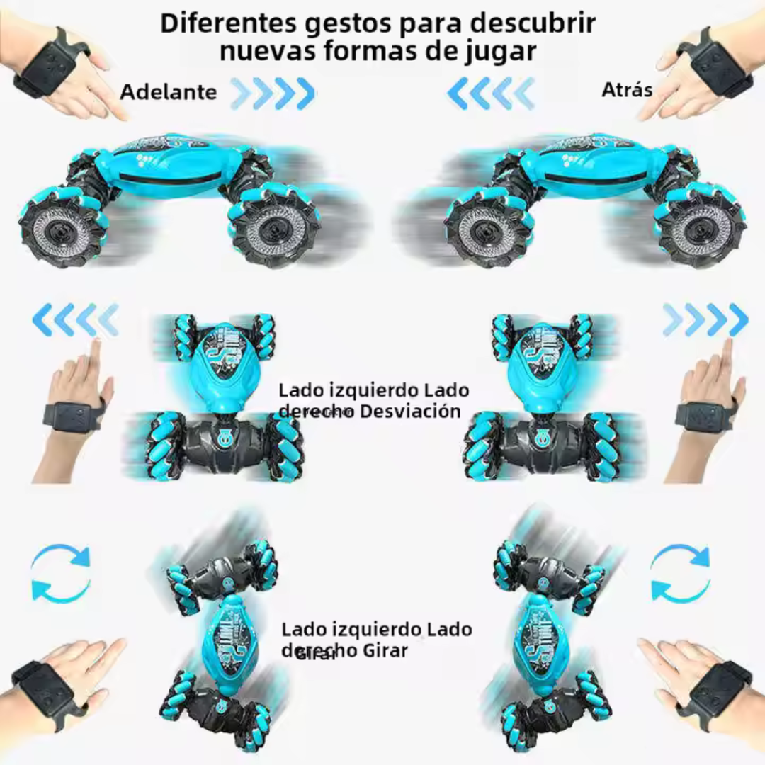 AiJH coche de Control remoto barato 4WD Rc Auto conducción de doble cara RC Drift Car 360 rotación mano gravedad gesto Rc Stunt Car