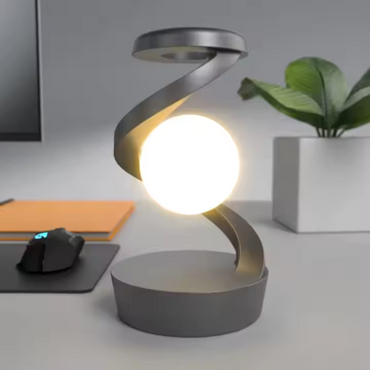 Lámpara de levitación giratoria con carga inalámbrica, decoración romántica para el hogar, RGB luz nocturna, lámpara de noche recargable