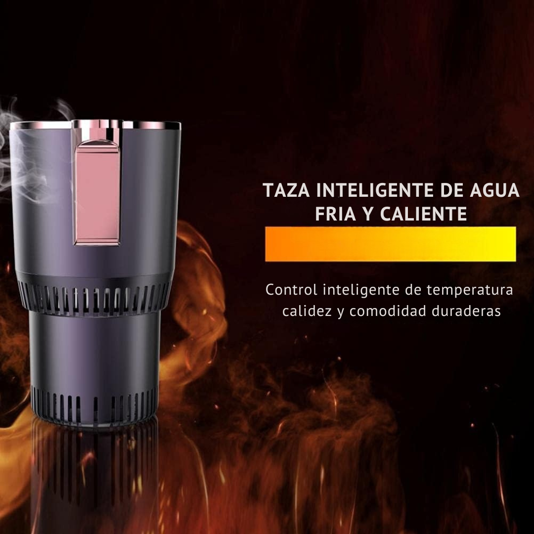 Taza Inteligente 2 en 1 PORTATIL, pantalla LED, TACTIL refrigera y calienta las bebidas