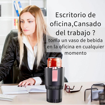 Taza Inteligente 2 en 1 PORTATIL, pantalla LED, TACTIL refrigera y calienta las bebidas