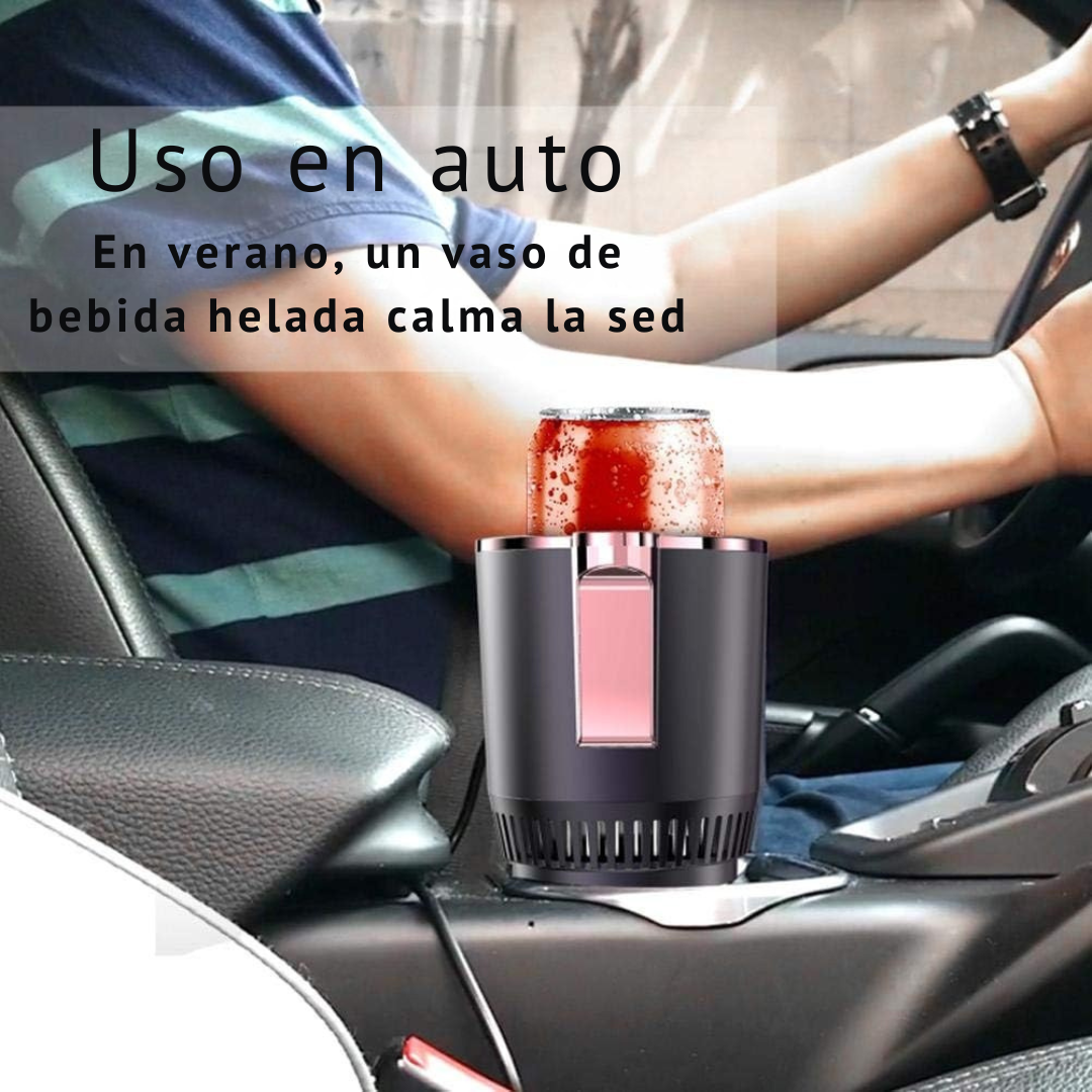 Taza Inteligente 2 en 1 PORTATIL, pantalla LED, TACTIL refrigera y calienta las bebidas