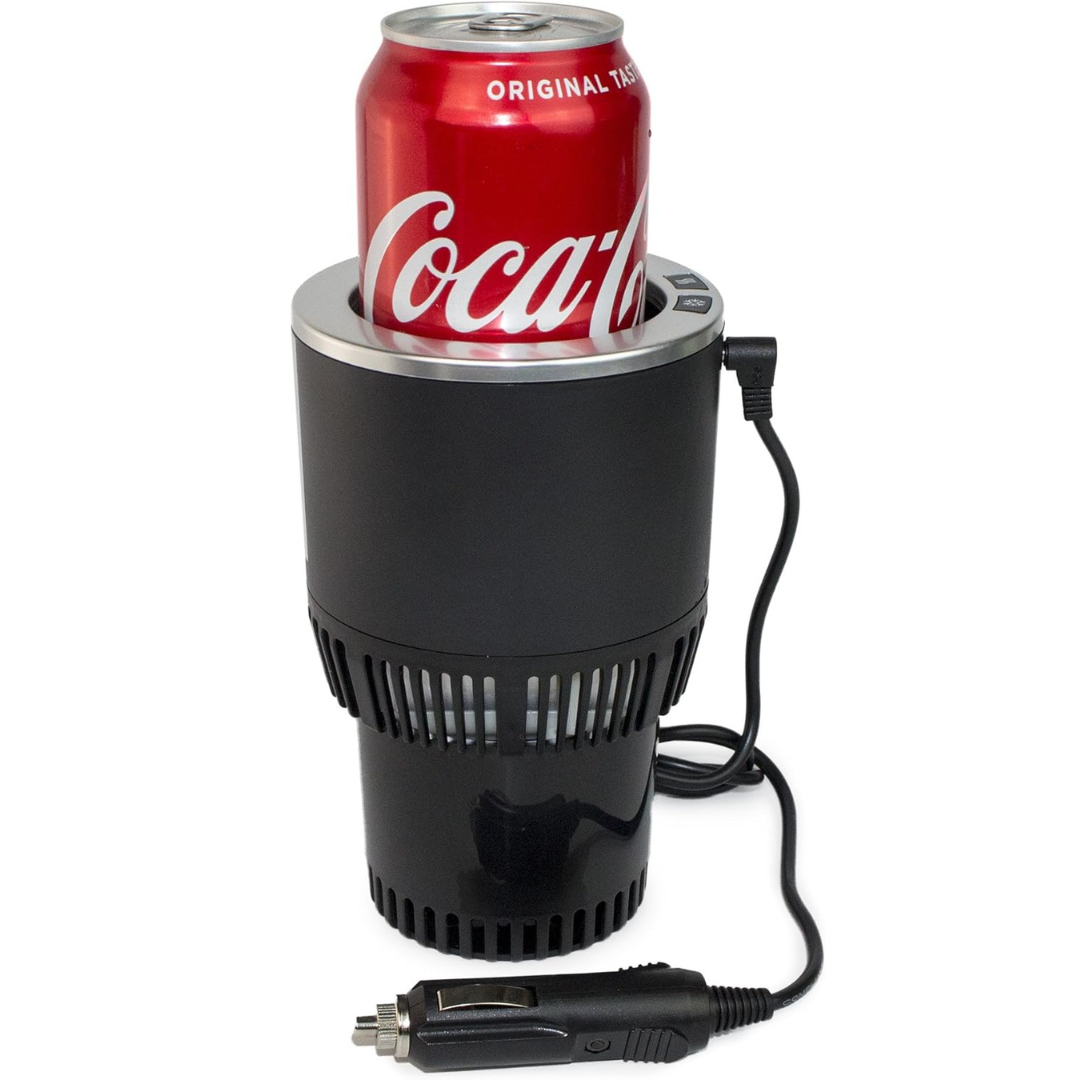Taza Inteligente 2 en 1 PORTATIL, pantalla LED, TACTIL refrigera y calienta las bebidas