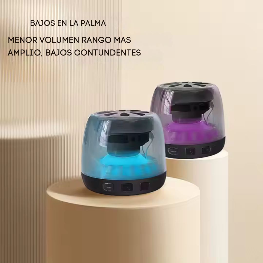 Mini altavoces inalámbricos Bluetooth RGB Luz Portátil soporte de teléfono magnético Bluetooth altavoz tendencias